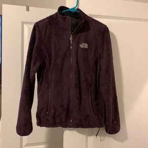 Purple north face fleece.
